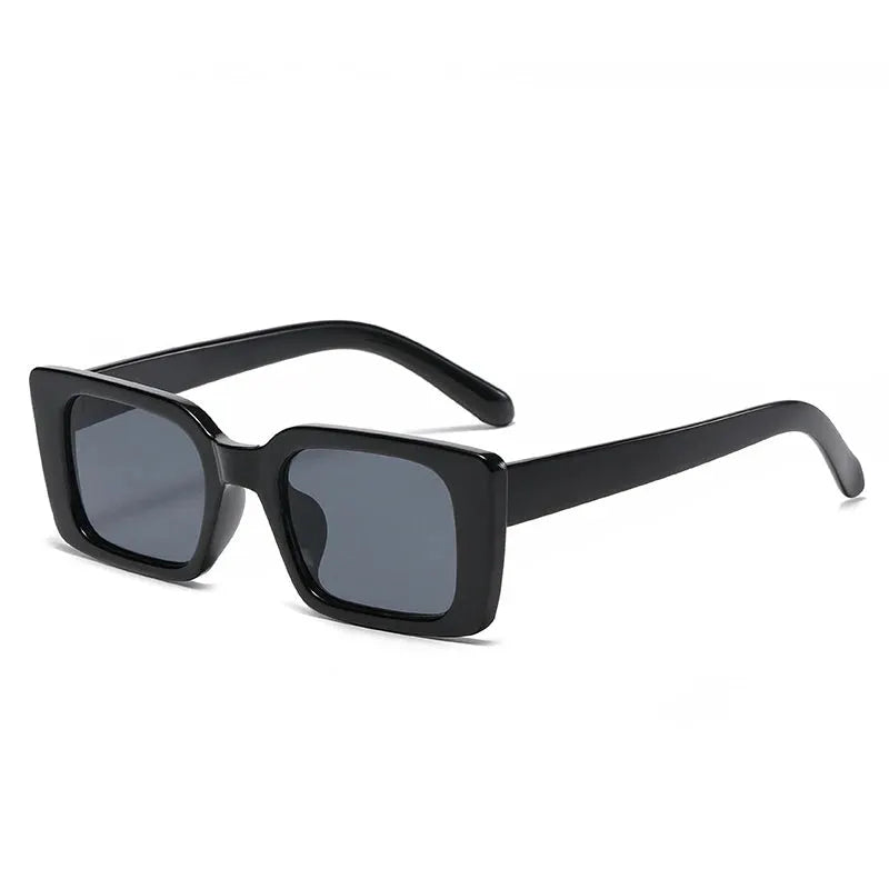 SO&EI Ins Popular Fashion Small Rectangle Sunglasses Women Retro Leopard Shades UV400 Men Trending Square Sun Glasses by All Mart Bristol Ltd