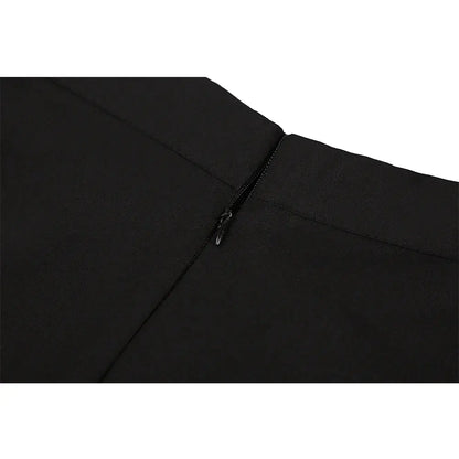 Women's Runway Cotton Retro Vintage Skirt Black Faldas High Waist A Line Rockabilly Jupe 50s Swing Umbrella Skirts Pin Up Skater by All Mart Bristol Ltd