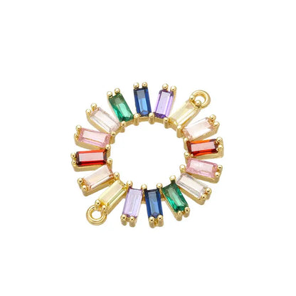 ZHUKOU Rainbow Bow Crystal Connector for Women's Necklace Earrings Bracelet DIY Connector Jewelry Accessories Model: VS425 by All Mart Bristol Ltd