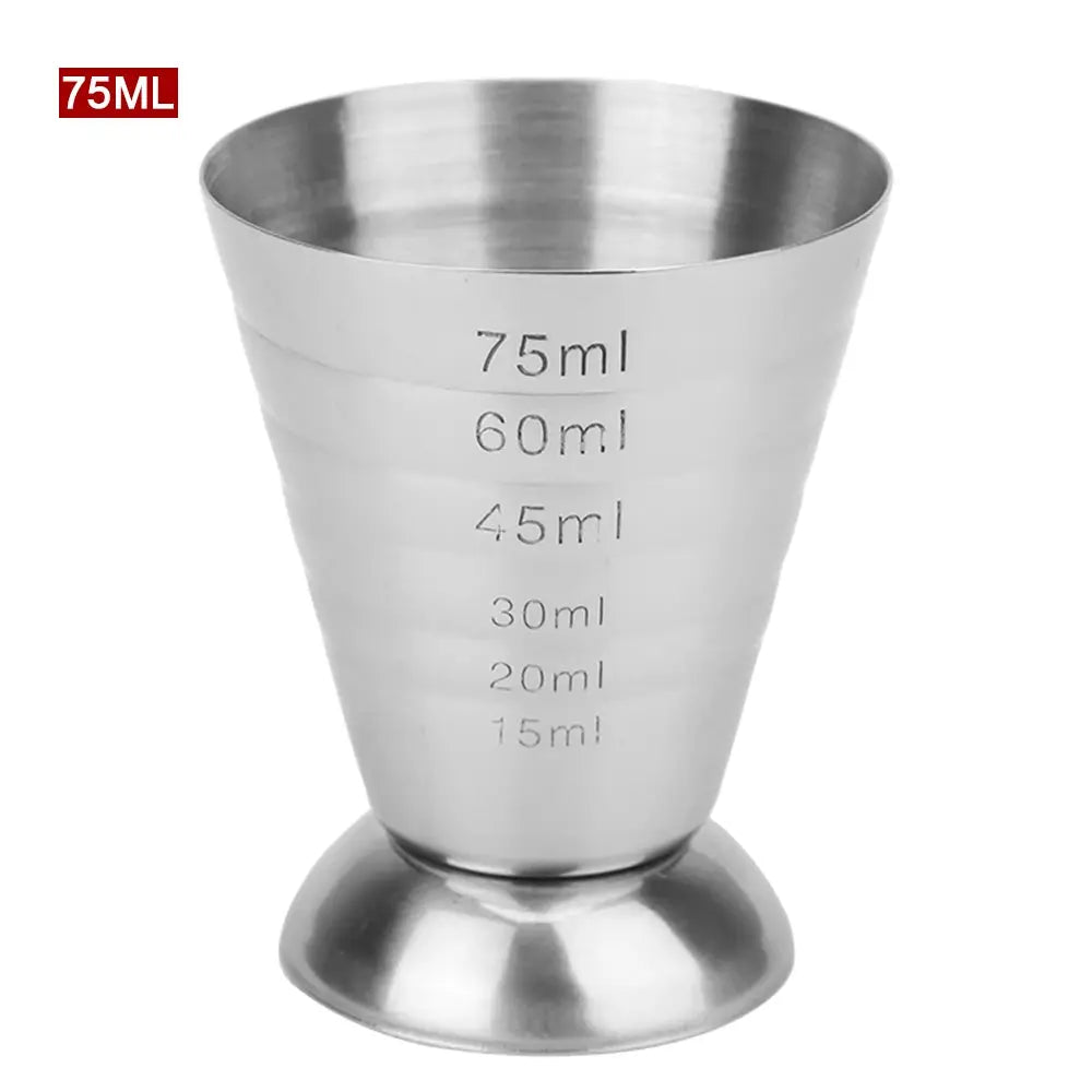 Bar Mixed Drink Accessories Measure Cup Bar Cocktail Shaker Jigger Cocktail Tools Stainless Steel 75ML Gadgets by All Mart Bristol Ltd