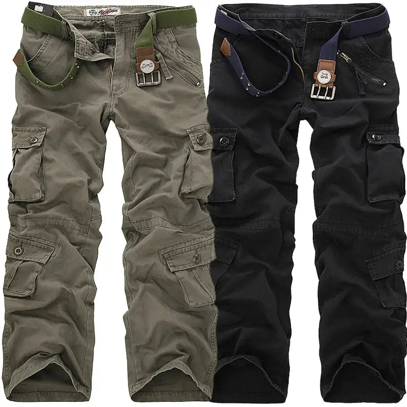 2025 High Quality Men's Cargo Pants Casual Loose Multi Pocket Cotton Pants Long Trousers for Men Camo Joggers Plus Size 28-40 by All Mart Bristol Ltd