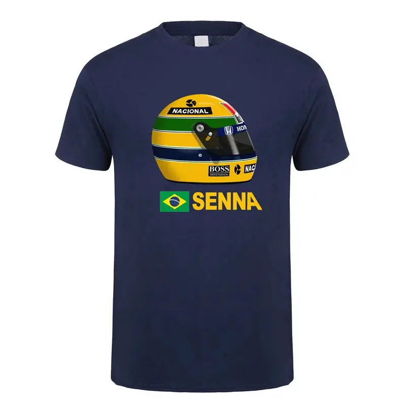 New Hero Ayrton Senna T Shirt Men Short Sleeve Cotton T-shirts Funny Cool Man Tshirt by All Mart Bristol Ltd