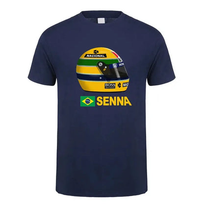 New Hero Ayrton Senna T Shirt Men Short Sleeve Cotton T-shirts Funny Cool Man Tshirt by All Mart Bristol Ltd