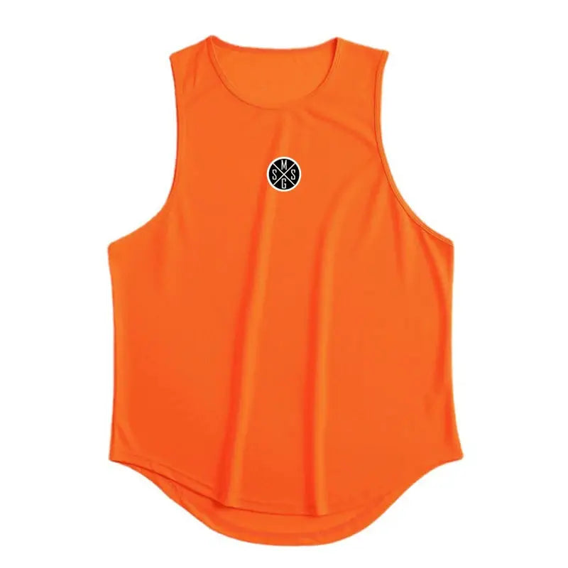Bodybuilding Vest Men Sports Tank Top Men Gym Clothing Fitness Workout Sleeveless Shirt Mesh O Neck Running Stringer Singlets by All Mart Bristol Ltd