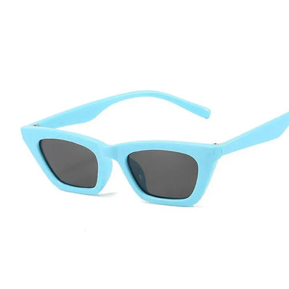 Vintage Cat Eye Sunglasses Woman Retro Shades Black Sun Glasses Female Fashion Small Frame Mirror Square Oculos De Sol by All Mart Bristol Ltd