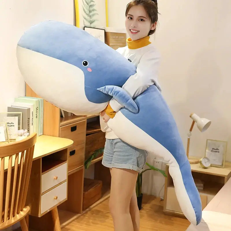 Giant Size Plush Toy Sea Animal Blue Whale Soft Toy Stuffed Animal birthday gift by All Mart Bristol Ltd
