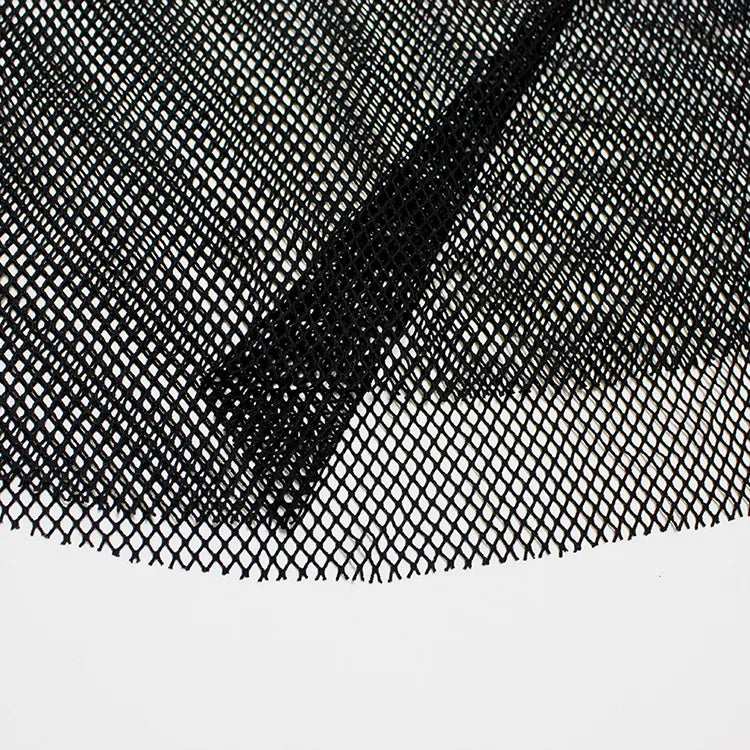 Women Fishnet Mesh See-through Black shirts Female Harajuku Sexy Long Sleeve Tee Tops by All Mart Bristol Ltd