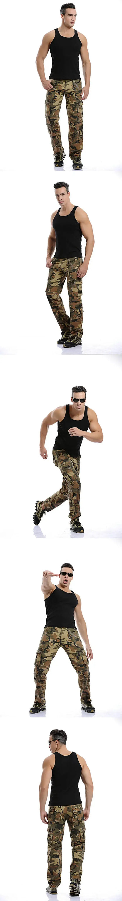 2025 High Quality Men's Cargo Pants Casual Loose Multi Pocket Cotton Pants Long Trousers for Men Camo Joggers Plus Size 28-40 by All Mart Bristol Ltd