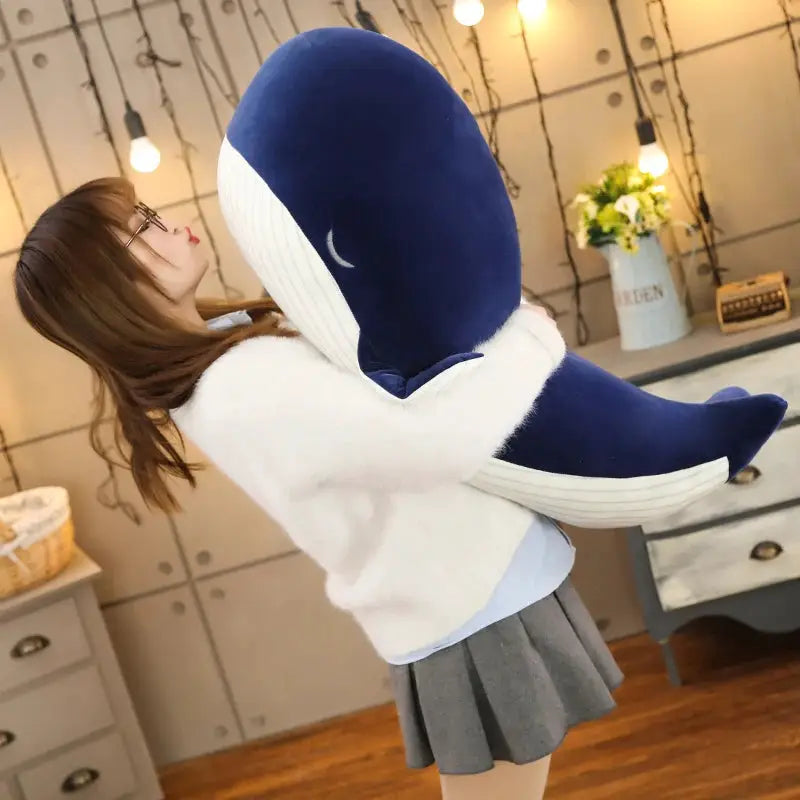 Super Soft Plush Toy Sea Animal Big Blue Whale Soft Toy Stuffed Animal birthday gift by All Mart Bristol Ltd