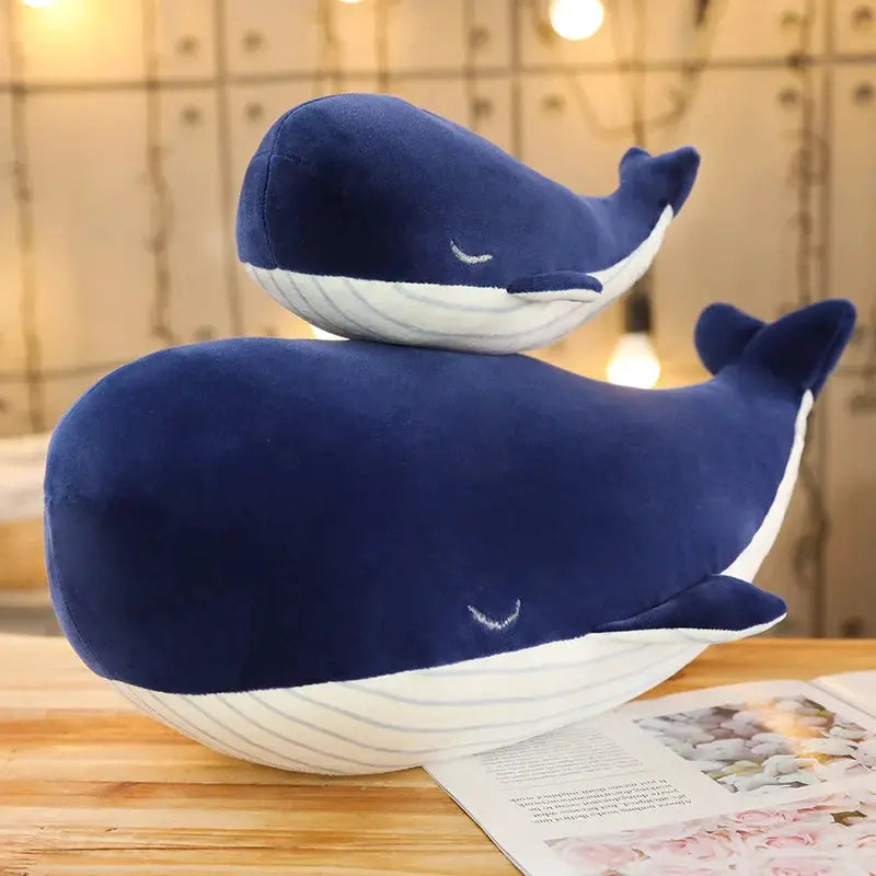Super Soft Plush Toy Sea Animal Big Blue Whale Soft Toy Stuffed Animal birthday gift by All Mart Bristol Ltd