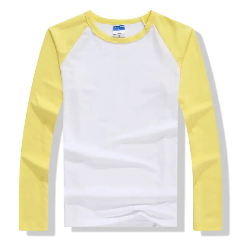 2026 Autumn Winter Long Sleeve T Shirt Men Contrast Color Round Collar Cotton Mens Casual Slim Fit Raglan T-Shirts Tees Tops by All Mart Bristol Ltd