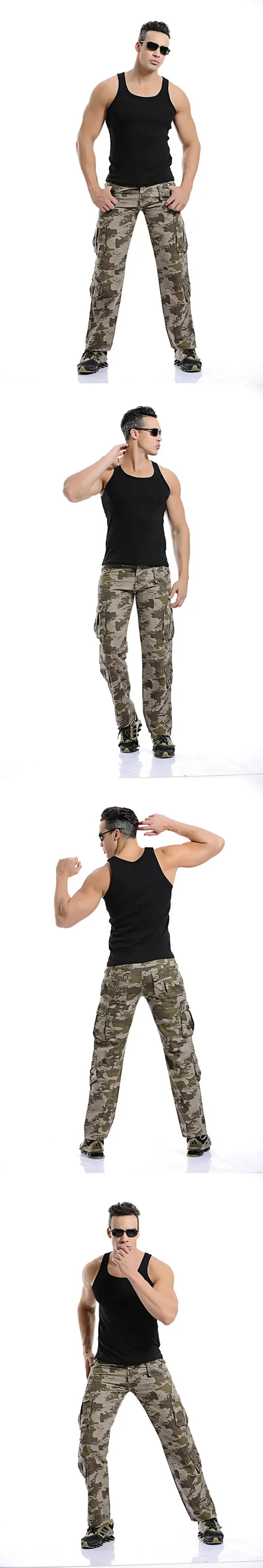 2025 High Quality Men's Cargo Pants Casual Loose Multi Pocket Cotton Pants Long Trousers for Men Camo Joggers Plus Size 28-40 by All Mart Bristol Ltd