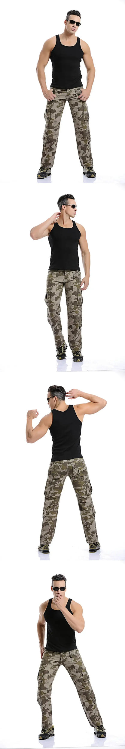 2025 High Quality Men's Cargo Pants Casual Loose Multi Pocket Cotton Pants Long Trousers for Men Camo Joggers Plus Size 28-40 by All Mart Bristol Ltd