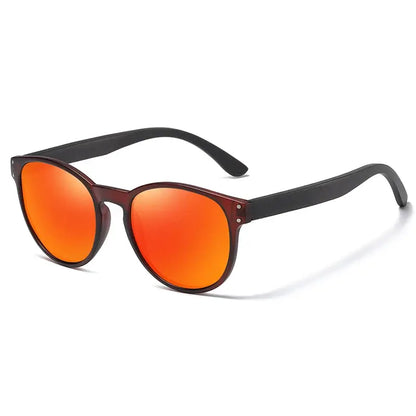 GM Polarized Sunglasses Men Women S5091 Brand Wooden Sunglasses Women Round frame Classic Sunglasses Oculos De Sol UV400 by All Mart Bristol Ltd