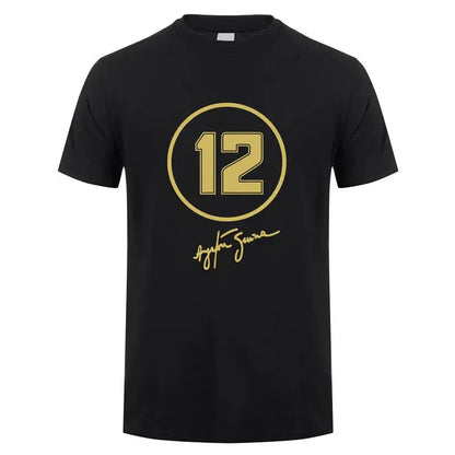 New Hero Ayrton Senna T Shirt Men Short Sleeve Cotton T-shirts Funny Cool Man Tshirt