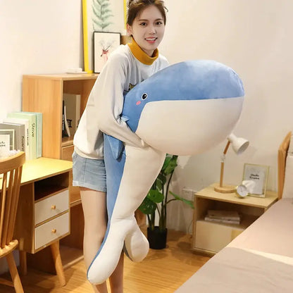 Giant Size Plush Toy Sea Animal Blue Whale Soft Toy Stuffed Animal birthday gift by All Mart Bristol Ltd