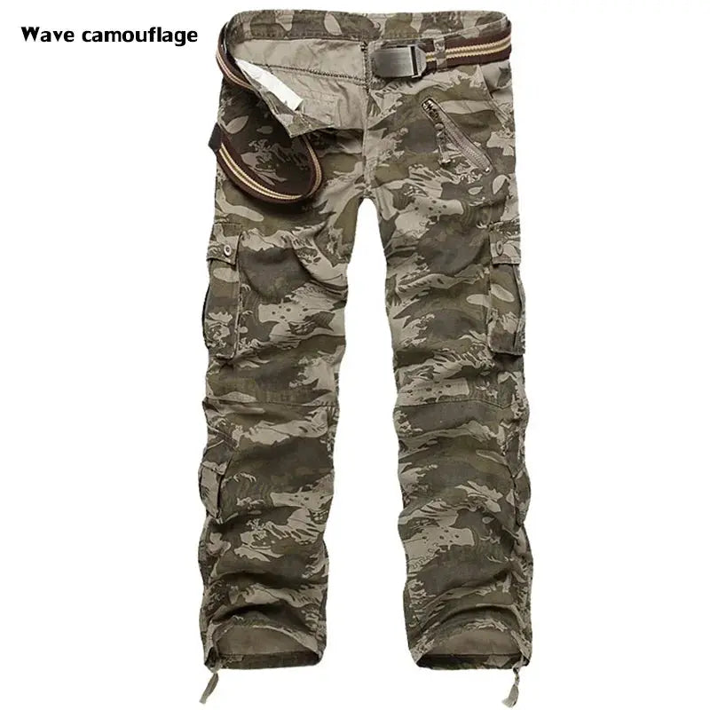 2025 High Quality Men's Cargo Pants Casual Loose Multi Pocket Cotton Pants Long Trousers for Men Camo Joggers Plus Size 28-40 by All Mart Bristol Ltd