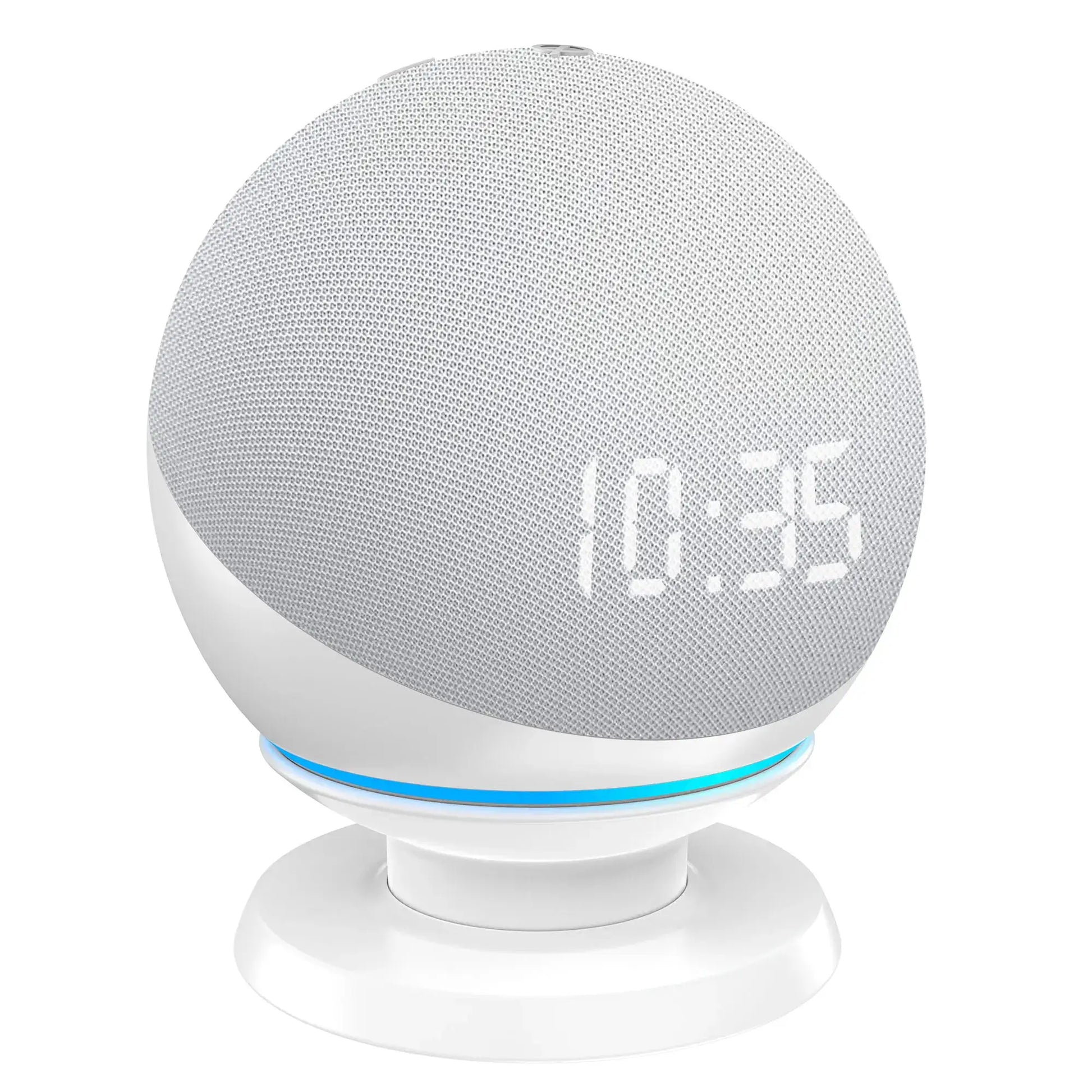 Table Mount Stand Desktop Holder for Echo Dot Max 5th 4th Gen Space-Saving Solution for Smart Home Speakers Hide Messy Wires by All Mart Bristol Ltd