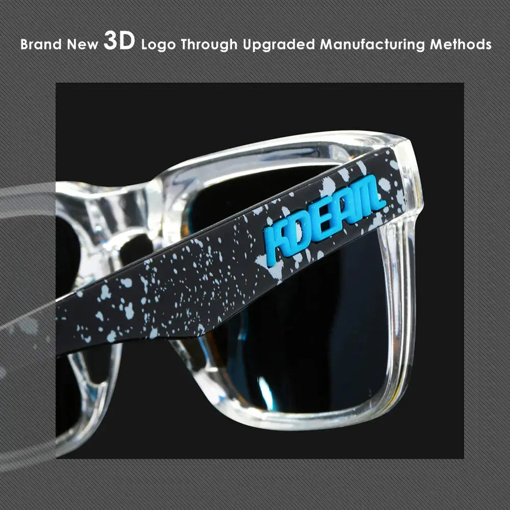 KDEAM 2022 Square Men's Polarized Sunglasses Outdoors Lifestyle Coating Sun Glasses New Matching Colors With Box by All Mart Bristol Ltd