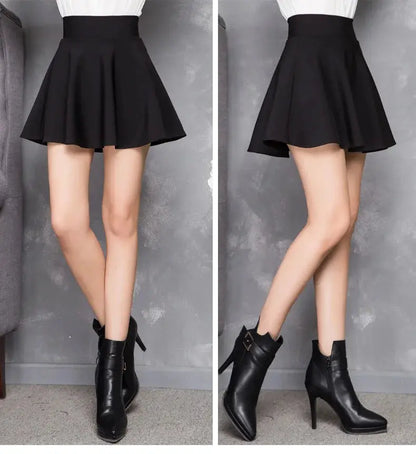Zuolunouba Summer Slim Preppy Skirt Women Flower Bow Mini Tutu Style Elasticity Lace Skirts Shorts Lady High Waist Student by All Mart Bristol Ltd