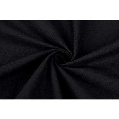 Women's Runway Cotton Retro Vintage Skirt Black Faldas High Waist A Line Rockabilly Jupe 50s Swing Umbrella Skirts Pin Up Skater by All Mart Bristol Ltd