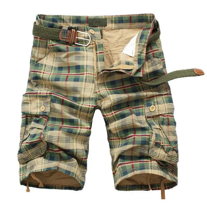 Men Shorts 2025 Fashion Plaid Beach Shorts Mens Casual Camo Camouflage Shorts Military Short Pants Male Bermuda Cargo Overalls by All Mart Bristol Ltd