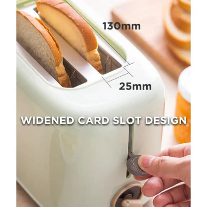 Electric 2-Slice Bread Toaster with Adjustable Browning Control by All Mart Bristol Ltd