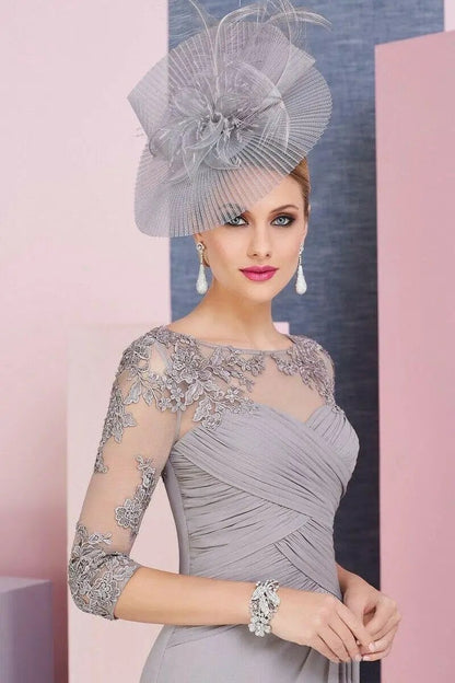 Grey 2-Piece Mother of the Bride Dress by EDKAY COLLECTION UK