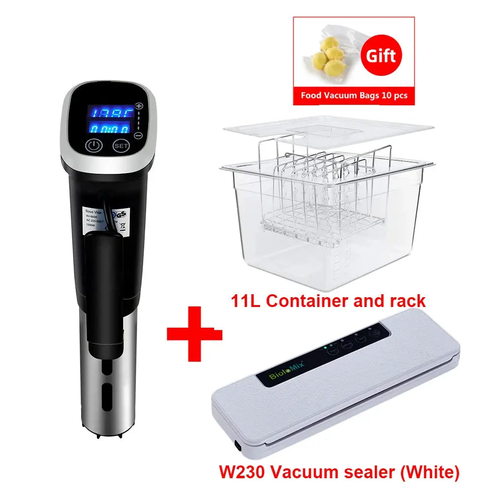 BioloMix 2.55 Generation IPX7 Waterproof Vacuum Sous Vide Cooker Immersion Circulator Accurate Cooking With LED Digital Display by All Mart Bristol Ltd