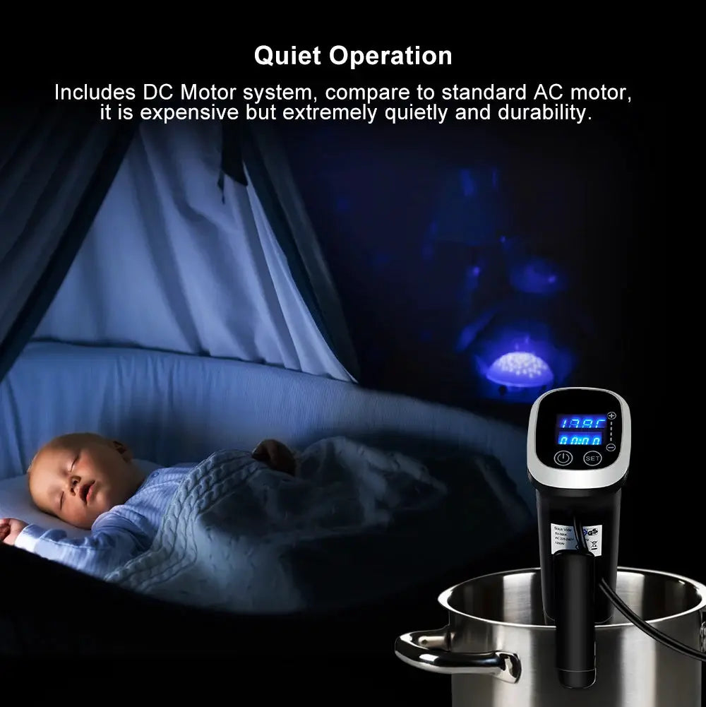 BioloMix 2.55 Generation IPX7 Waterproof Vacuum Sous Vide Cooker Immersion Circulator Accurate Cooking With LED Digital Display by All Mart Bristol Ltd