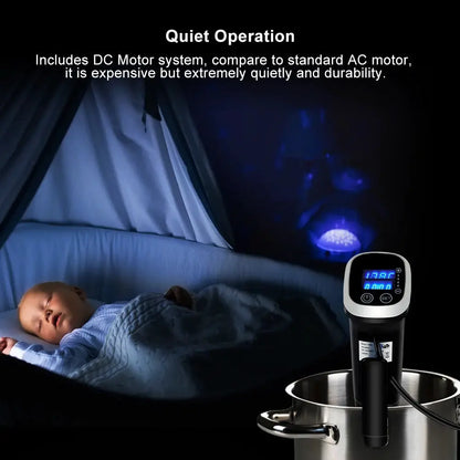 BioloMix 2.55 Generation IPX7 Waterproof Vacuum Sous Vide Cooker Immersion Circulator Accurate Cooking With LED Digital Display by All Mart Bristol Ltd