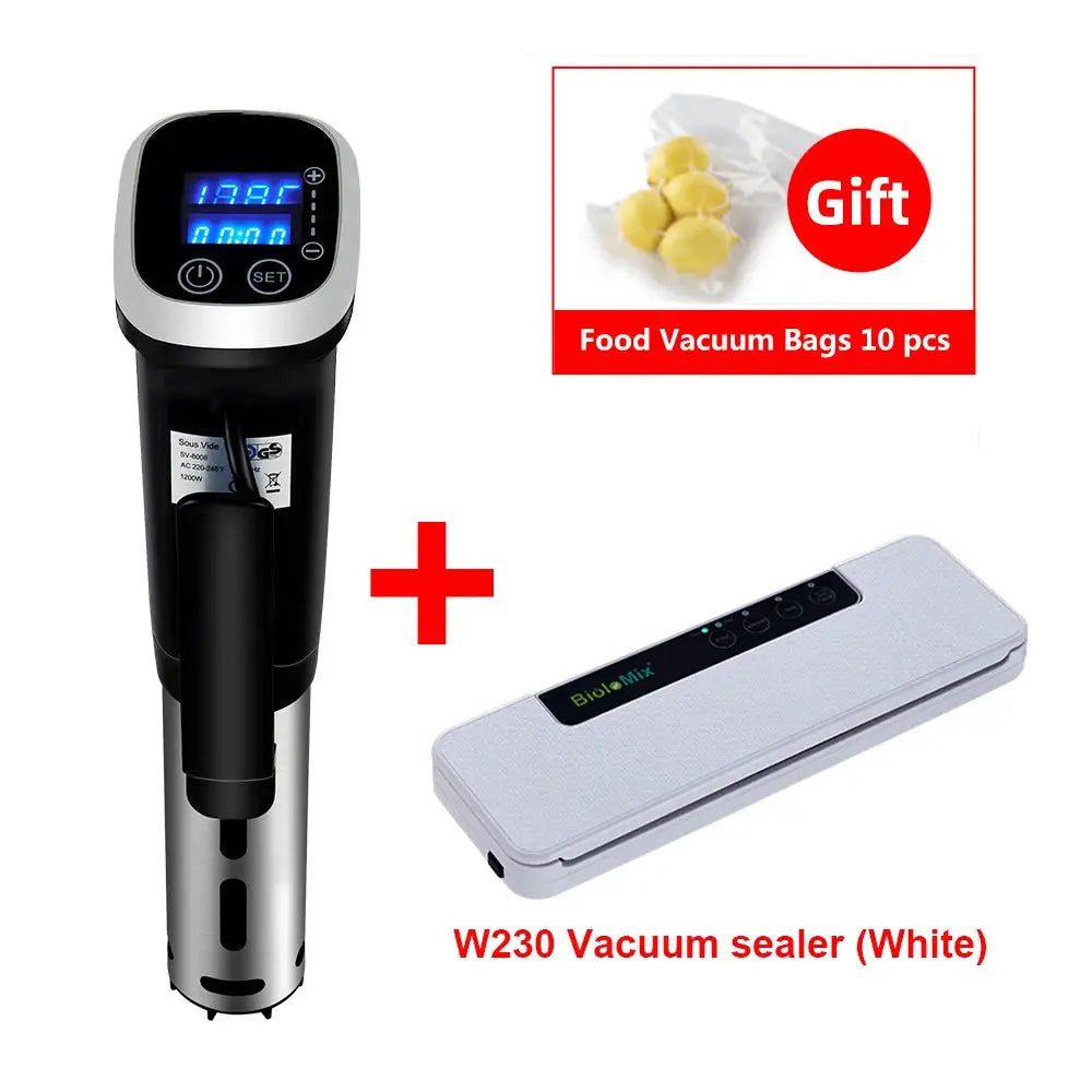 BioloMix 2.55 Generation IPX7 Waterproof Vacuum Sous Vide Cooker Immersion Circulator Accurate Cooking With LED Digital Display by All Mart Bristol Ltd