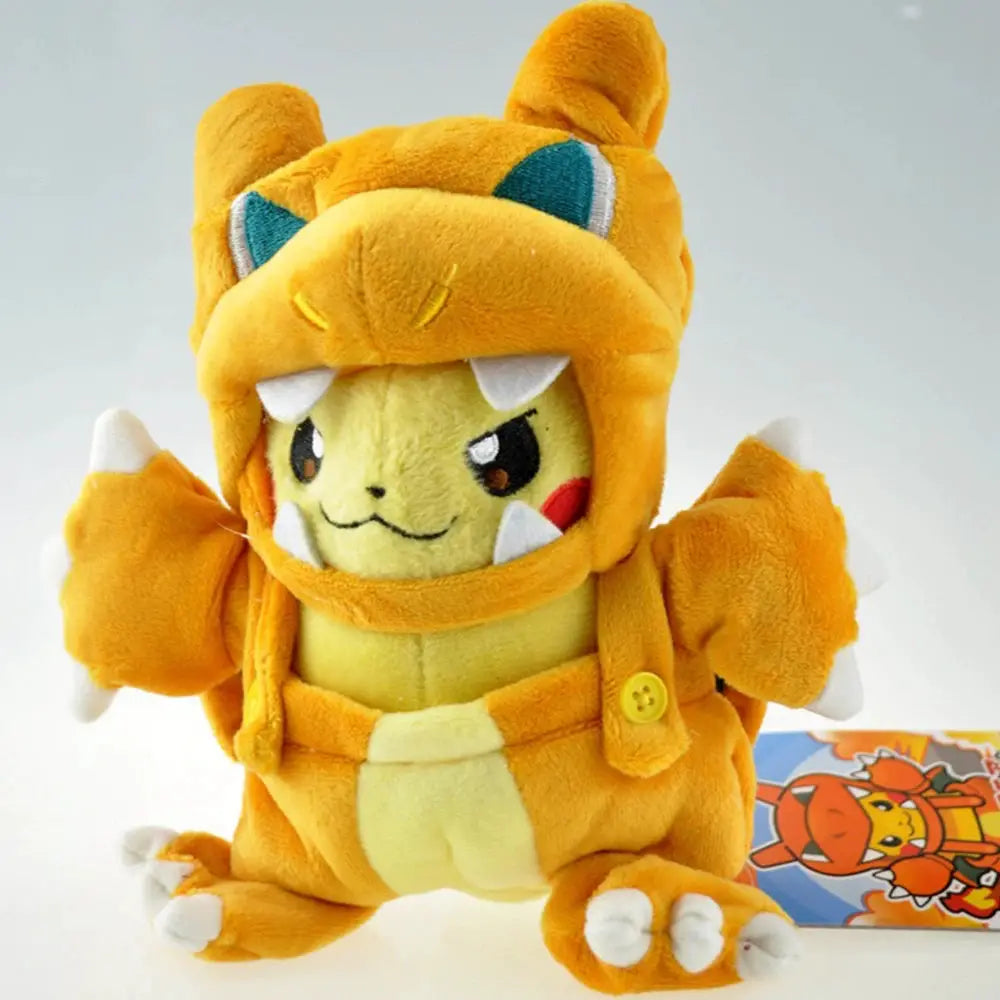 Cos Eevee Pikachu Cosplay Plush Toy Charizard Peluche Snorlax Garchomp Tyranitar Hydreigon Stuffed Animal Doll Plushies Toy Gift by All Mart Bristol Ltd