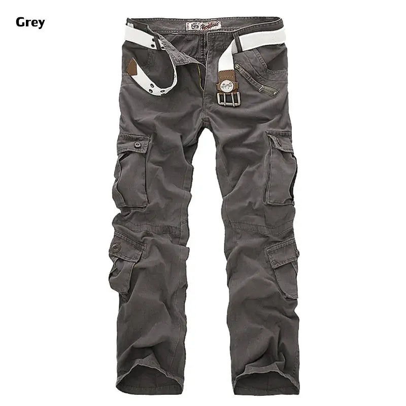 2025 High Quality Men's Cargo Pants Casual Loose Multi Pocket Cotton Pants Long Trousers for Men Camo Joggers Plus Size 28-40 by All Mart Bristol Ltd