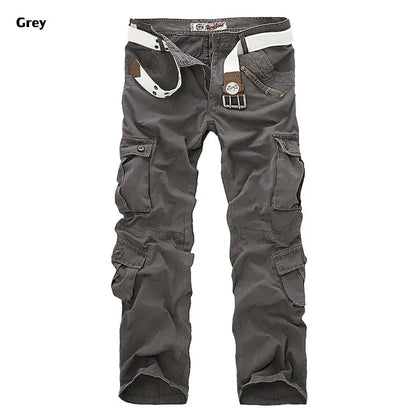 2025 High Quality Men's Cargo Pants Casual Loose Multi Pocket Cotton Pants Long Trousers for Men Camo Joggers Plus Size 28-40 by All Mart Bristol Ltd