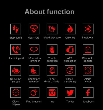 Smart Sports Bracelet Men and Women Pedometer Heart Rate Blood Pressure Fitness Tracker Smartwatch Bluetooth for iOS android+BOX by All Mart Bristol Ltd
