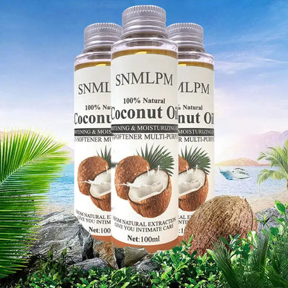100ml Natural Organic Coconut Oil Body Face Oil Massage Relaxation Skin Coconut Essential Oil by All Mart Bristol Ltd