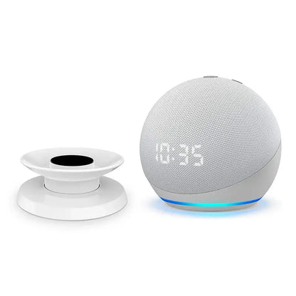 Table Mount Stand Desktop Holder for Echo Dot Max 5th 4th Gen Space-Saving Solution for Smart Home Speakers Hide Messy Wires by All Mart Bristol Ltd