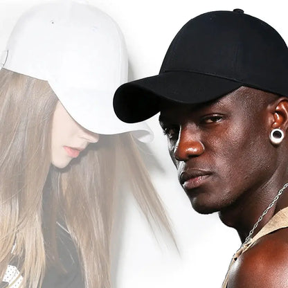 Unisex 100% Cotton Cap High Quality Solid Simple Color Hard Top Baseball Cap Men Women Adjustable Casual Outdoor Sports Hat Cap by All Mart Bristol Ltd