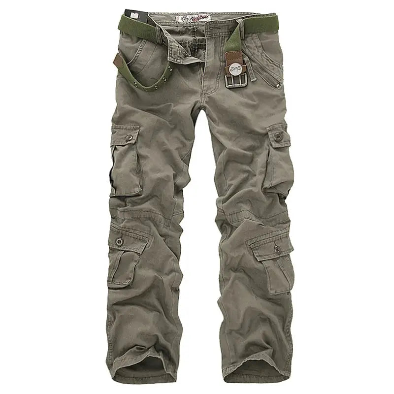 2025 High Quality Men's Cargo Pants Casual Loose Multi Pocket Cotton Pants Long Trousers for Men Camo Joggers Plus Size 28-40 by All Mart Bristol Ltd