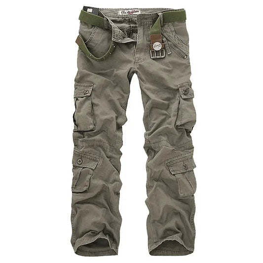 2025 High Quality Men's Cargo Pants Casual Loose Multi Pocket Cotton Pants Long Trousers for Men Camo Joggers Plus Size 28-40 by All Mart Bristol Ltd