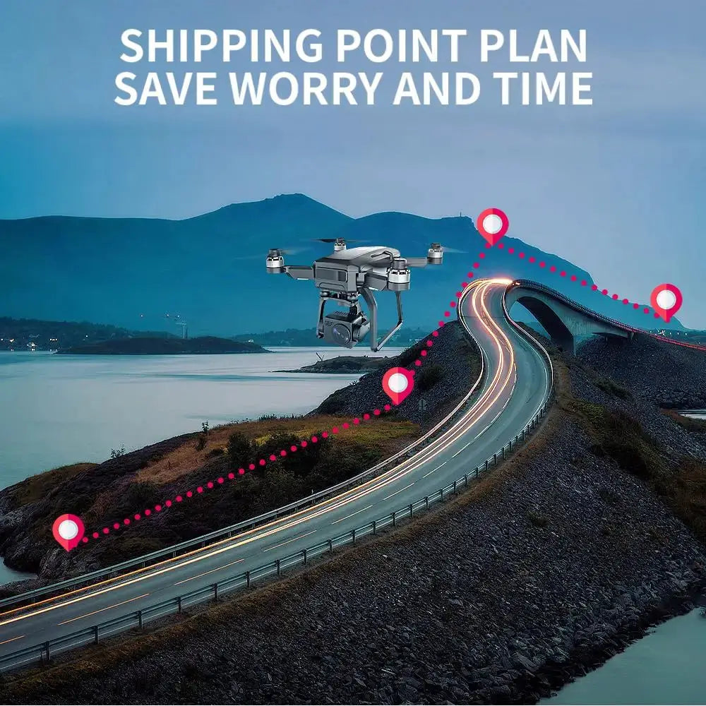 SJRC F7 PRO GPS Drone 4K Dual HD Camera 3-Axis Gimbal Professional Aerial Photography 3KM Brushless Quadcopter VS F11 4K Pro by All Mart Bristol Ltd