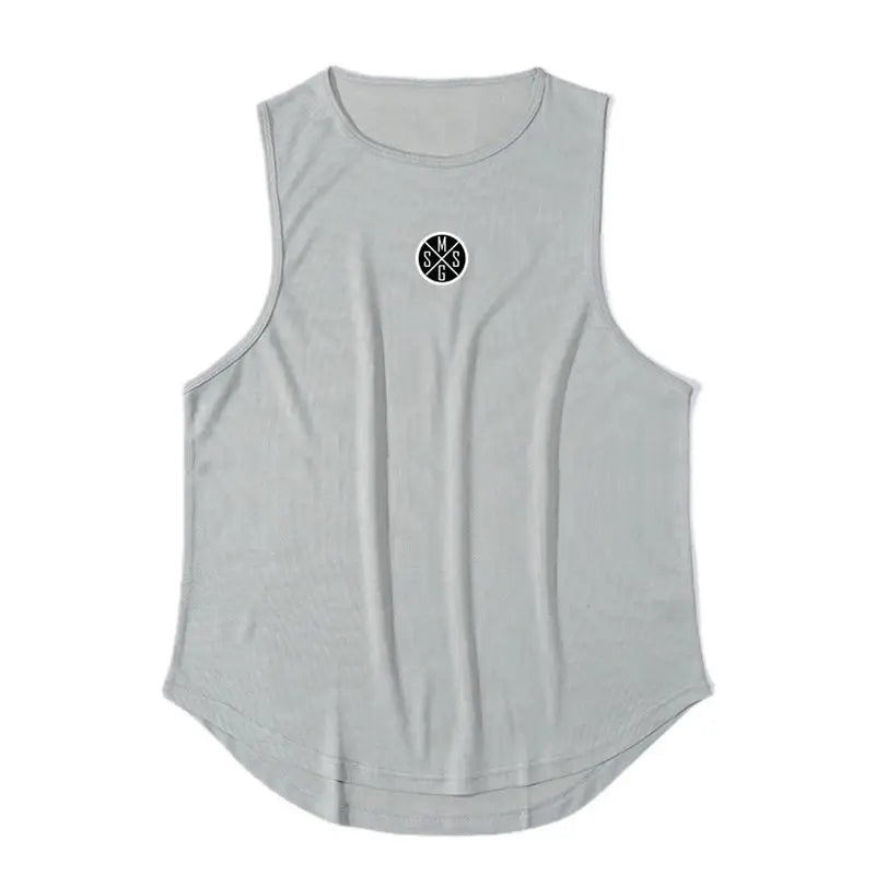 Bodybuilding Vest Men Sports Tank Top Men Gym Clothing Fitness Workout Sleeveless Shirt Mesh O Neck Running Stringer Singlets by All Mart Bristol Ltd