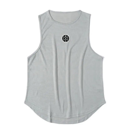 Bodybuilding Vest Men Sports Tank Top Men Gym Clothing Fitness Workout Sleeveless Shirt Mesh O Neck Running Stringer Singlets by All Mart Bristol Ltd