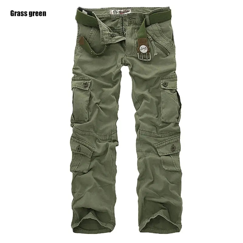 2025 High Quality Men's Cargo Pants Casual Loose Multi Pocket Cotton Pants Long Trousers for Men Camo Joggers Plus Size 28-40 by All Mart Bristol Ltd