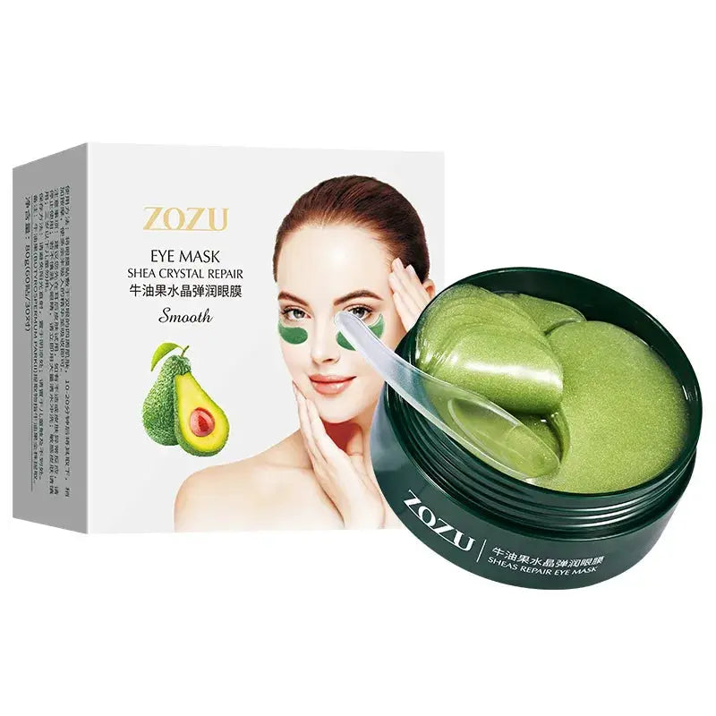60Pcs Avocado Collagen Mask Natural Moisturizing Gel Eye Patches Smooth Repairing Eye Skin Care Korea Hydration Eye Masks by All Mart Bristol Ltd
