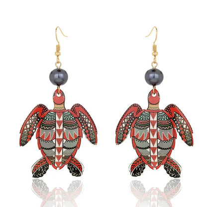 Hawaiian Acrylic Australia Designer Earrings Earring Accessories African Polynesian Jewelry Earring Women's Earrings for Women by All Mart Bristol Ltd