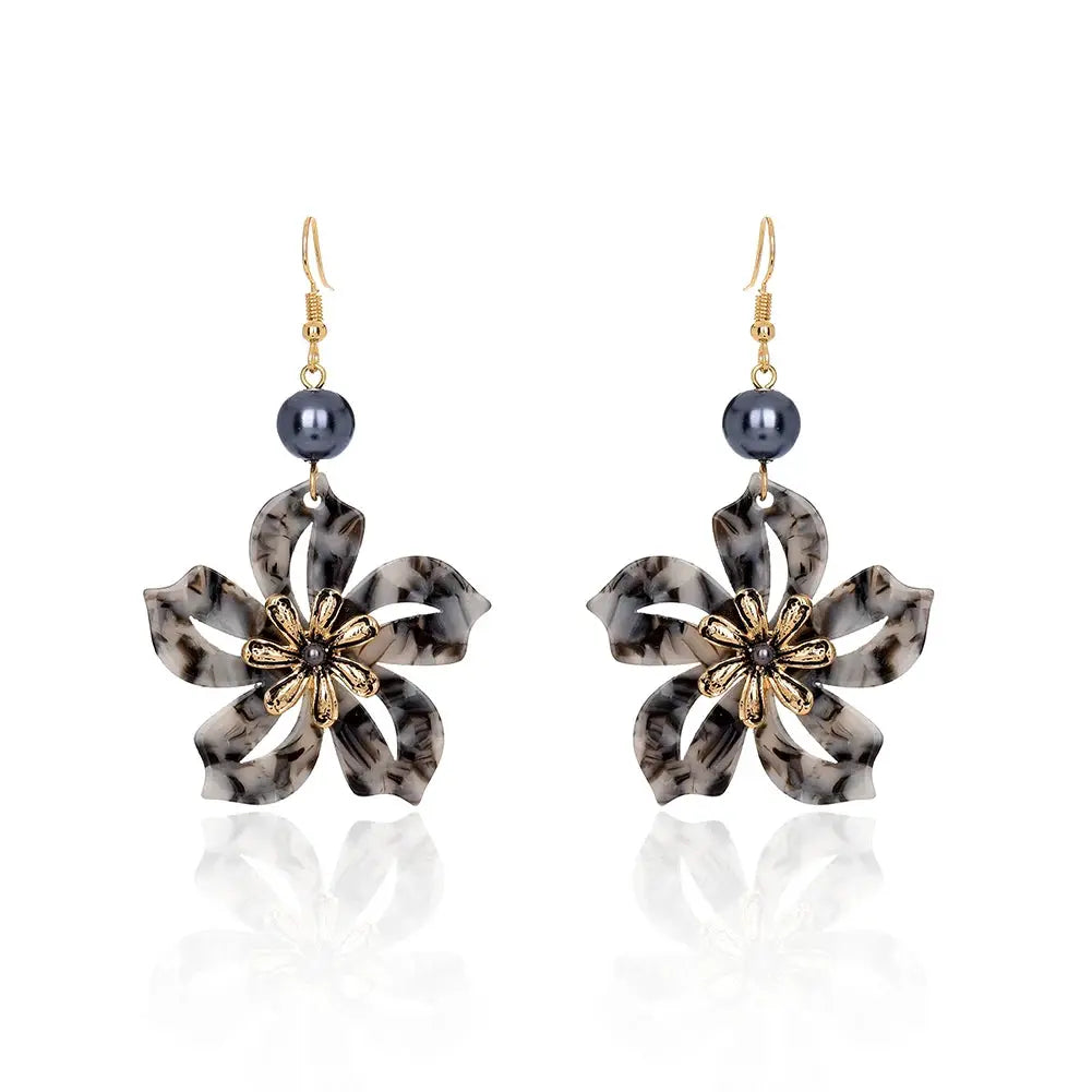 Hawaiian Acrylic Australia Designer Earrings Earring Accessories African Polynesian Jewelry Earring Women's Earrings for Women by All Mart Bristol Ltd