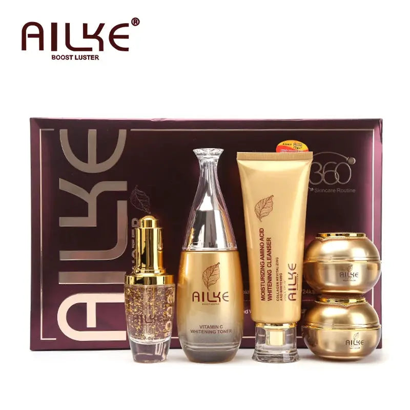 AILKE Whitening Skin Care Set, Reduce Wrinkles, Dark Spots, Even Skin Tone, Women Beauty Cosmetics for All Skin Types by All Mart Bristol Ltd