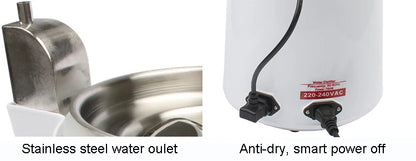 DMWD Pure Water Distiller 4L Dental Distilled Water Machine Filter Stainless Steel Electric Distillation Purifier Jug 110V 220V by All Mart Bristol Ltd